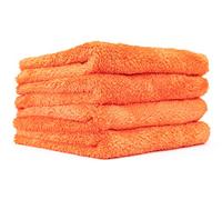 The Rag Company - Eagle Edgeless 500 (confezione da 4) Professionale Coreano 70/30 Miscela Super Peluche Microfibra Dettagli, 500GSM, 40,6 x 40,6 cm, Arancione