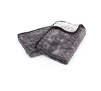 The Rag Company Gauntlet asciugamano, misto 70/30 di microfibra coreana, progettato per asciugare i veicoli più velocemente senza graffiare vernice o vetri, 900 g/m², 38,1 x 61 cm, grigio