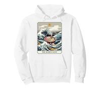 The Ramen Wave Great Wave off Kanagawa Tarocchi Felpa con Cappuccio