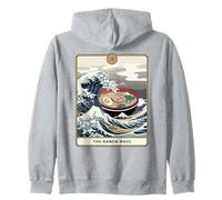 The Ramen Wave Great Wave off Kanagawa Tarocchi Felpa con Cappuccio