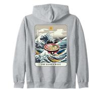 The Ramen Wave Great Wave off Kanagawa Tarocchi Felpa con Cappuccio