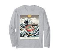 The Ramen Wave Great Wave off Kanagawa Tarocchi Maglia a Manica
