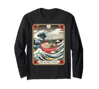 The Ramen Wave Great Wave off Kanagawa Tarocchi Maglia a Manica