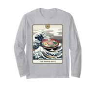 The Ramen Wave Great Wave off Kanagawa Tarocchi Maglia a Manica