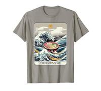 The Ramen Wave Great Wave off Kanagawa Tarocchi Maglietta
