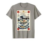The Ramen Wave Great Wave off Kanagawa Tarocchi Maglietta