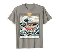 The Ramen Wave Great Wave off Kanagawa Tarocchi Maglietta