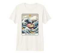The Ramen Wave Great Wave off Kanagawa Tarocchi Maglietta Premium