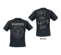 The Ramones Logo Seal Hey Ho Ufficiale Merce T-Shirt M/L/XL / 2XL Nuovo