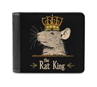 The Rat King - Portafogli con stampa a due pieghe, con scomparti multipli per carte, per uomini e donne, Stile:, Taglia unica, MHXYZHW