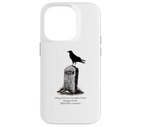 The Raven Il corvo Poe Usher lapide gotico nevermore scuro Custodia per iPhone 14 Pro