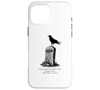 The Raven Il corvo Poe Usher lapide gotico nevermore scuro Custodia per iPhone 16 Pro Max