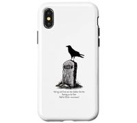 The Raven Il corvo Poe Usher lapide gotico nevermore scuro Custodia per iPhone X/XS