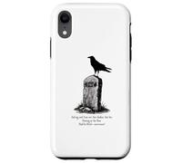 The Raven Il corvo Poe Usher lapide gotico nevermore scuro Custodia per iPhone XR