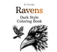 The raven shadow: Dark themed coloring book