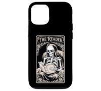 The Reader Book Lover Tarocchi Style Gothic Story Skeleton Custodia per iPhone 12/12 Pro