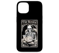 The Reader Book Lover Tarocchi Style Gothic Story Skeleton Custodia per iPhone 13
