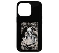 The Reader Book Lover Tarocchi Style Gothic Story Skeleton Custodia per iPhone 13 Pro
