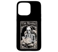 The Reader Book Lover Tarocchi Style Gothic Story Skeleton Custodia per iPhone 15 Pro Max