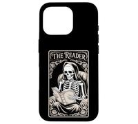 The Reader Book Lover Tarocchi Style Gothic Story Skeleton Custodia per iPhone 16 Pro