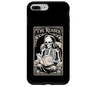 The Reader Book Lover Tarocchi Style Gothic Story Skeleton Custodia per iPhone 7 Plus/8 Plus