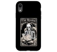 The Reader Book Lover Tarocchi Style Gothic Story Skeleton Custodia per iPhone XR