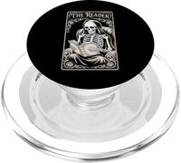 The Reader Book Lover Tarocchi Style Gothic Story Skeleton PopSockets PopGrip per MagSafe