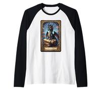 The Reader Dragon Fantasy Book Lover Tarocchi Carta Maglia con Maniche Raglan