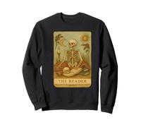 The Reader Skeleton Tarot, Amante dei Libri Vintage Felpa