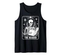 The Reader Skeleton Tarot Card Reading Book Lover Canotta