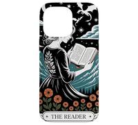 The Reader Tarocchi Carta Bookworm Libri Amante Drago Bibliotecari Custodia per iPhone 14 Pro Max