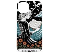 The Reader Tarocchi Carta Bookworm Libri Amante Drago Bibliotecari Custodia per iPhone 15 Plus