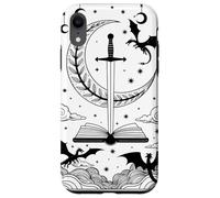The Reader Tarocchi Carta Bookworm Libri Amante Drago Bibliotecari Custodia per iPhone XR