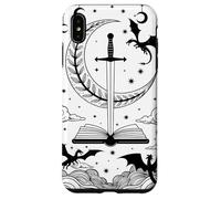 The Reader Tarocchi Carta Bookworm Libri Amante Drago Bibliotecari Custodia per iPhone XS Max