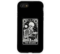 The Reader Tarocchi Carta Divertente Libro Amante Scheletro Lettura Libro Custodia per iPhone SE (2020) / 7/8