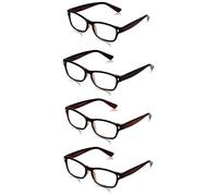 The Reading Glasses Company Marrone Lettori Valore 4 Pacco Uomo Donna Rrrr77-2 +2,50 - 88 Gr