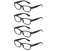 The Reading Glasses Company Nero Lettori Valore 4 Pacco Uomo Donna Rrrr77-1 +3,50 - 88 Gr