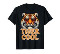 The Real Cool Tiger Birthday Tee per ragazzo occhiali da sole a righe Maglietta