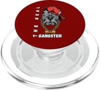 The Real Gangster Bulldog duro con cappello e catena Urban PopSockets PopGrip per MagSafe