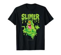 The Real Ghostbusters Ecto Green Slimer Retro 80's Cartoon Maglietta