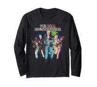 The Real Ghostbusters Full Cast Collage Retro 80's Cartoon Maglia a Manica