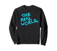 The Real World Light Blue Show Logo Vintage Reality TV Felpa