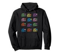 The Real World Repeating Colorful Logos Retro Reality TV Felpa con Cappuccio