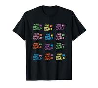 The Real World Repeating Colorful Logos Retro Reality TV Maglietta