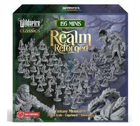The Realm Set - Versione grigia - 195 DND Minis - Heroes, Monsters, NPC per D&D Miniatures, 28 mm Dungeon Dragons DND Miniature Bulk, D&D Figure I Pathfinder, Reame Reforged