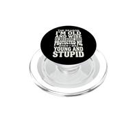 The Reason I'm Old And Wise Is Because God Protected Me PopSockets PopGrip per MagSafe
