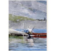 The Red Canoe: A Lined Journal Inspired by Winslow Homer’s American Waters