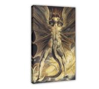 The Red Dragon And The Woman Clothed With The Sun by William Blake Art Wall Decoration Poster Family Bar Restaurant Garage Cafe Art Sign Gift Frame 24