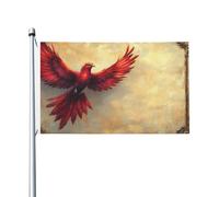 The Red Eagle - Bandiera double-face, 9 x 1,5 m, resistente, per esterni e giardino, stampa su entrambi i lati, facile da installare