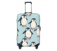 The Red-Footed Penguin - Copertura elastica da viaggio per valigia, con stampa, anti-graffio, Nero , XL